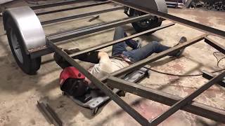 Trailer Build Manufacturing Welding Up a Utility Trailer [upl. by Yup]