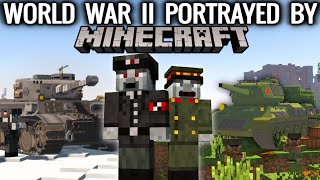 WORLD WAR 2 portrayed by MINECRAFT  The Ultimate Video [upl. by Auhesoj]