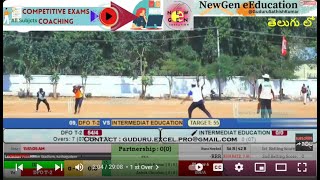 Live Cricket App In Google Sheets  2nd Innings  DFO T2 Vs IE TNGO Khelo Bhadradri Cricket Cup [upl. by Jacky]