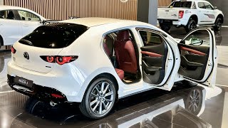 New Mazda 3 Hatchback 2024  White Color  Exterior and Interior Details [upl. by Hung]