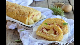 Rotolo di patate farcito con prosciutto e formaggio [upl. by Aland]