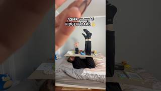 ASMR on my bf FIDGETBOARD 🤟 is something wrong  🤨 asmr asmrsounds boyfriend funny asmrvideo [upl. by Annodam]