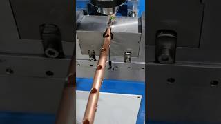 Heat Exchanger Header Pipe Copper Tube Drilling [upl. by Jay]