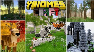 AWESOME BIOMES🏞️ ADDON  For minecraft PE 120  119 [upl. by Annola]