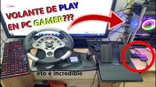 Funciona La CABRILLA o VOLANTE de Play Statión 12 y X En La PC Para JUGAR Todo Tipo de Carreras [upl. by Tulley]