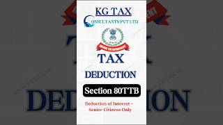 80TTB Deduction for ay 202425 80TTB Deduction for senior citizens Deduction under section 80TTB [upl. by Blau]