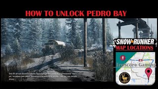 How To Unlock Pedro Bay SNOWRUNNER [upl. by Annirak]