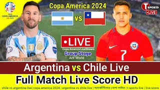 LIVE 🔴 Argentina vs Chile Live  Copa America 2024  Full Match Live Score HD  Agr vs Chi Live [upl. by Mcnalley]