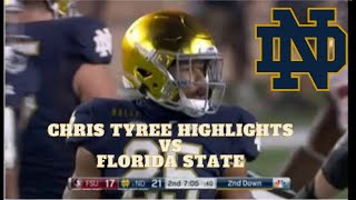 Chris Tyree Highlights vs Florida State 2020 Notre Dame Football [upl. by Silverstein82]