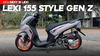 Modifikasi Lexi LX 155 Selera Anak Muda  Lebih Simple Dengan Spakbor Lexi 125 [upl. by Joyan7]