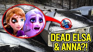 DRONE CATCHES ELSA amp ANNA IN REAL LIFE FROZEN MOVIE [upl. by Dalury]