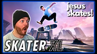 A SKATEPARK On The WATER Skater XL Session Filming Realistic Skateboarding Clips at Embarcadero [upl. by Nosreme]