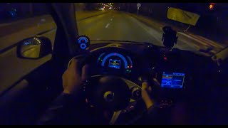 Smart EQ Fortwo Night  4K POV Test Drive 206 Joe Black [upl. by Cressida]