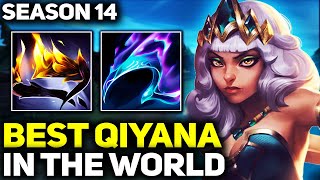 RANK 1 BEST QIYANA IN SEASON 14  AMAZING GAMEPLAY  League of Legends [upl. by Ursuline]