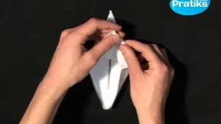 Origami  Comment faire une grue en papier [upl. by Esinaj]