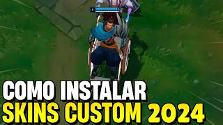 COMO INSTALAR SKINS CUSTOM E MODS NO LOL 2024 ATUALIZADO FUNCIONANDO NÃO DÁ BAN [upl. by Rebhun]