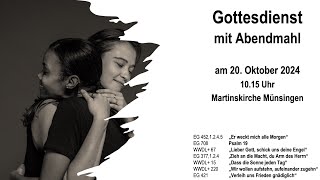 Gottesdienst in der Martinskirche in Münsingen [upl. by Georgeta]