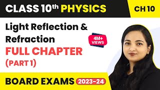 Light Reflection and Refraction Full Chapter Class 10 Physics  Class 10 Physics Part 1 202223 [upl. by Reifinnej370]