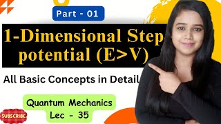 One Dimensional Step Potential 1 Quantum mechanics Lec 36 csirnet quantumphysics gate physics [upl. by Ahsiakal]