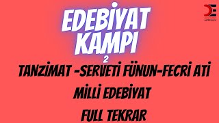 TANZİMAT DÖNEMİSERVETİ FÜNUN DÖNEMİFECRİ ATİ DÖNEMİMİLLİ EDEBİYAT DÖNEMİ FULL TEKRAR [upl. by Vittoria384]