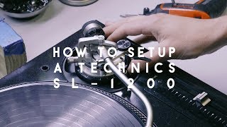 How to set up a Technics SL1200 [upl. by Airenahs]