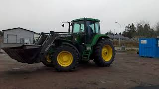 Klaravikse  Traktor John Deere 7600 med skopa [upl. by Heymann]