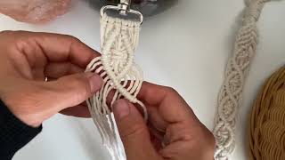 DIY Macrame sleutelhanger 2 voor domijn 4 [upl. by Yspyg]