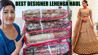 Ethnic plus Designer Lehenga Haul Wedding amp Bridal Lehenga online shopping review [upl. by Rollet]