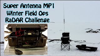 Super Antenna MP1 amp Yaesu FT817 Winter [upl. by Orsino]