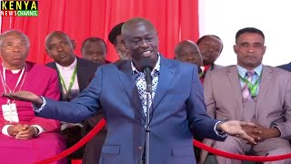 WAKAMBA SHIDA YENYU NI GANI MNAPEA RAILA KURA KILA WAKATI Gachagua speech today with Ruto in Church [upl. by Esinel189]