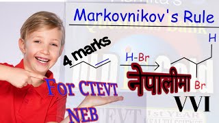 State Markovnikovs RuleShow your acquaintance with Markovnikovs Rule Ctevt Neb [upl. by Rusel]