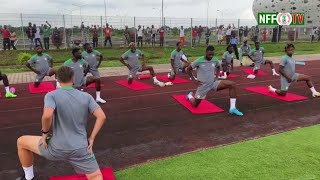 Super Eagles training today AFCON QUALIFIERS [upl. by Noyar117]