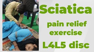 sciatica pain relief exercise [upl. by Sairtemed]