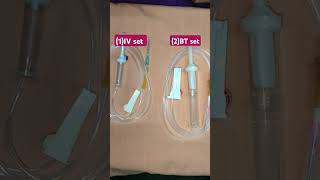 IV set vs BT set shortvideo shortsfeed hospital nursing students trending treatment shorts [upl. by Runkel]