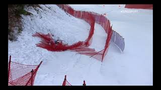 CRASH COMPILATION  GarmischPartenkirchen DH1 202021 Alpine Skiing World Cup [upl. by Ahsila430]