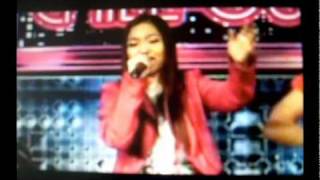 Charice from Glee singing Telephone Acapella No autotune needed on ASAP [upl. by Aisad]