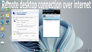 Remote desktop connection windows 11 over internet without port forwarding [upl. by Herson]