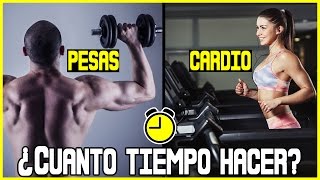 ¿CUANTO TIEMPO DE CARDIO amp PESAS DEBES DE HACER [upl. by Scarlet360]