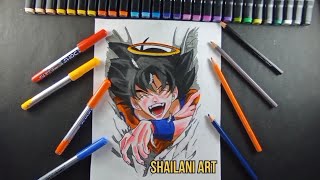 How To Colouring Draw Goku RIP Akira Toriyama 💔   Dragon Ball [upl. by Burney]