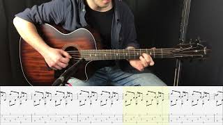 The Beatles  Dear Prudence GUITAR COVER  PLAY ALONG TAB  SCORE [upl. by Herwin721]