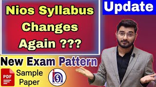 NIOS New Syllabus 2024  NIOS EXAM PATTERN and Marking Scheme niosupdate niosexam [upl. by Trela]