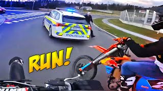 BIKERS VS COPS  Best Motorcycle Police Chases 2024 [upl. by Alic]