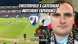 Geordiefence is terrified Will Griggs on fire  Chesterfield v Gateshead 100124 [upl. by Nauquf]