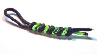 How to Tie a Paracord 2 color Snake Knot [upl. by Mindy696]