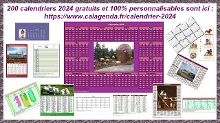 Calendriers 2024 [upl. by Cohberg544]