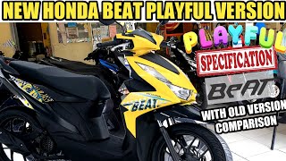 NEW HONDA BEAT PLAYFUL  OLD VERSION COMPARISON 2023 [upl. by Conni]