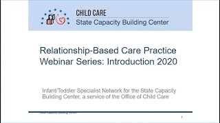 RelationshipBased Care Practices Webinar Series Introduction [upl. by Trinidad]