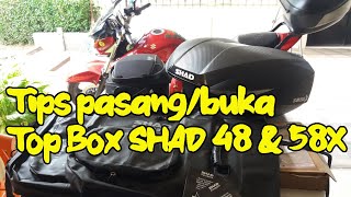 1 Tips pasangbuka Top Box SHAD 48 amp 58X [upl. by Ottillia725]