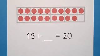 Ergänzen bis 20 am Zwanzigerfeld Teil 2  Mathe  Grundschule  Klasse 1  einfach üben [upl. by Alaaj55]