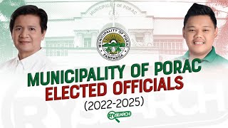 MUNICIPALITY OF PORAC PAMPANGA ELECTED OFFICIALS 20222025  RY SEARCH [upl. by Lesiram]